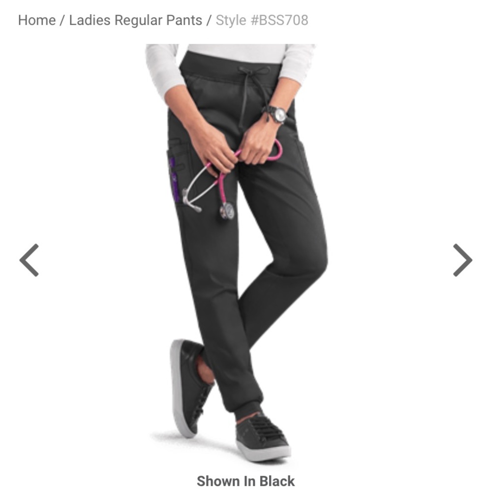 BUTTER-SOFT BLACK JOGGER SCRUBS